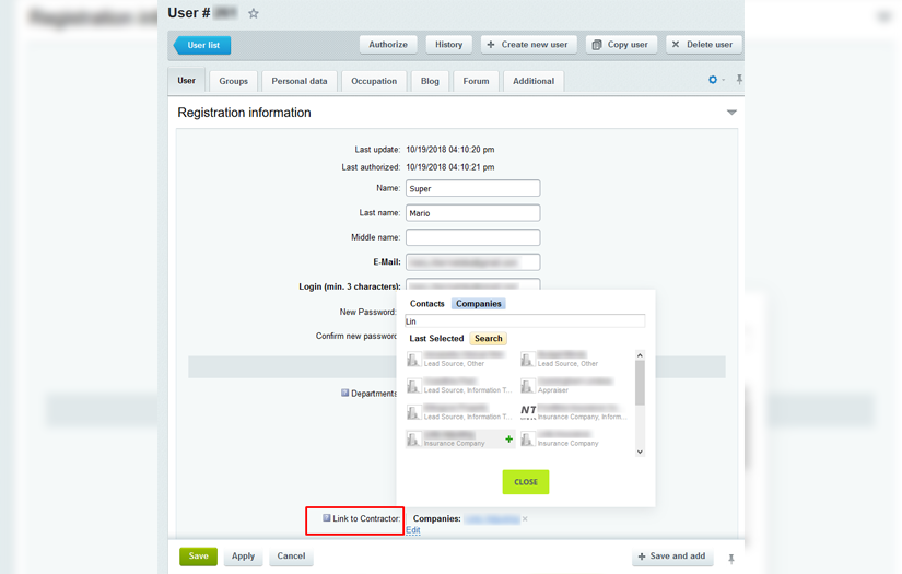 Customization of the client’s portal screenshot 2